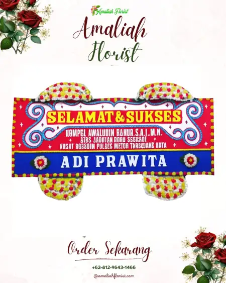 Papan Bunga Ucapan Selamat Baleharjo