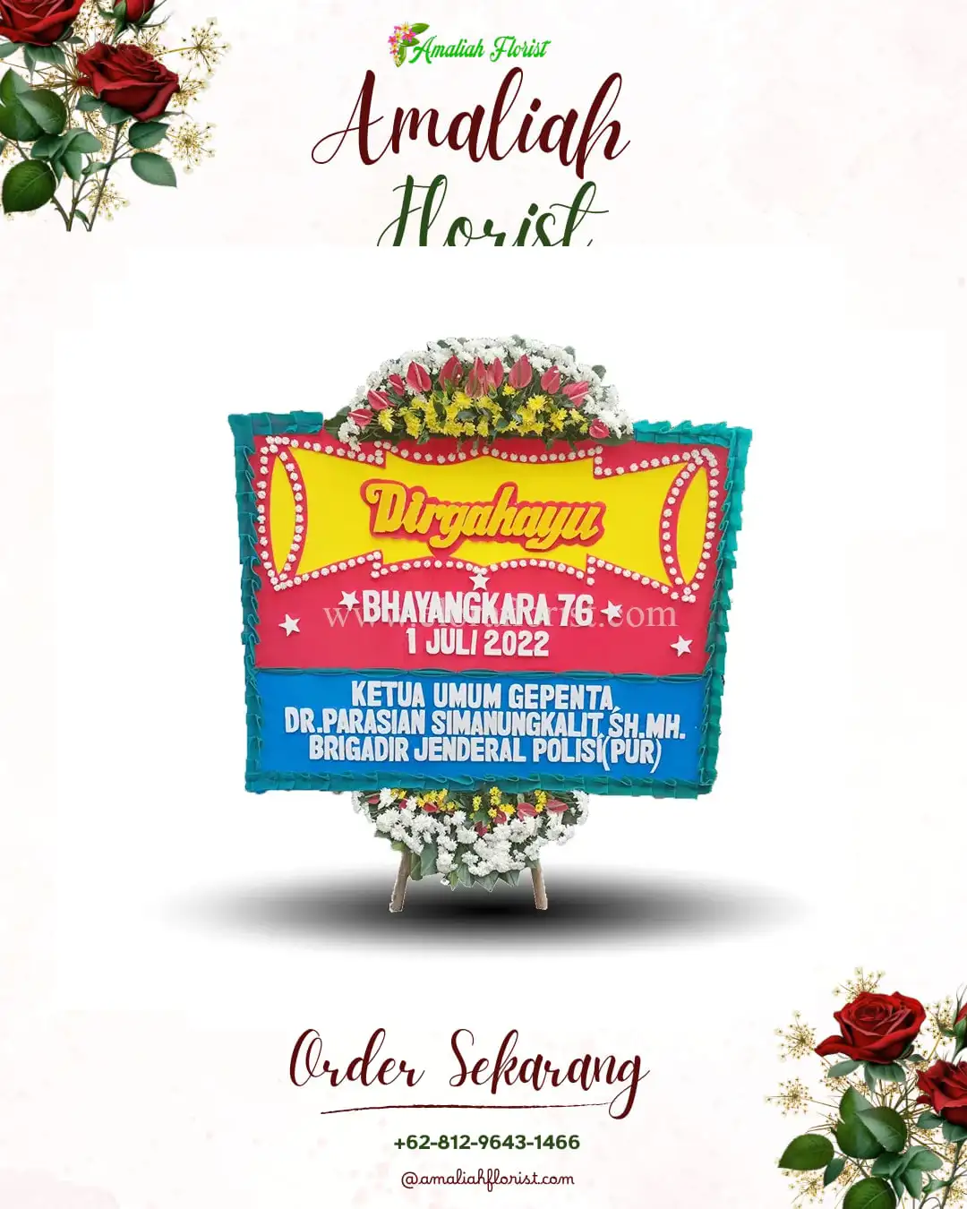 Papan Bunga HUT Ulang Tahun Baleharjo